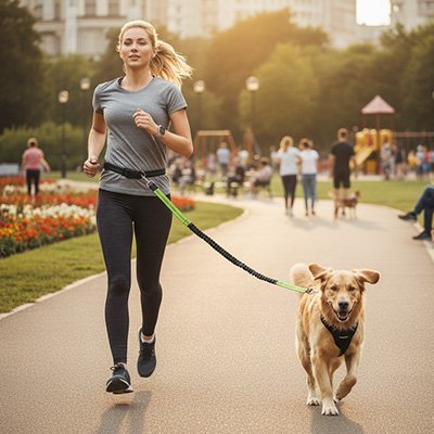 Canicross leash | Shock - Absorbing Premium - Chiens Royaux