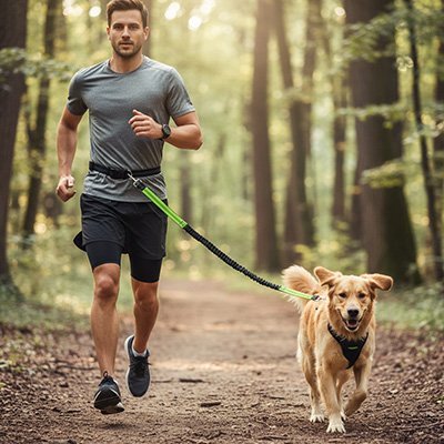 Canicross leash | Shock - Absorbing Premium - Chiens Royaux
