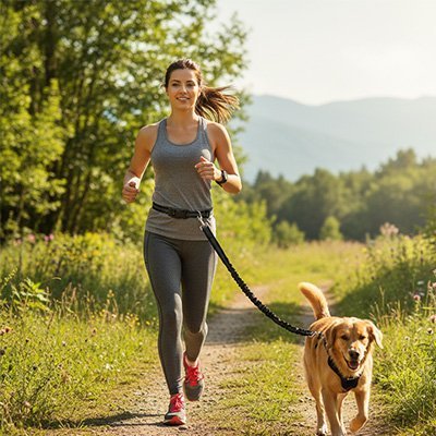 Canicross leash | Shock - Absorbing Premium - Chiens Royaux