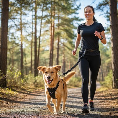 Canicross leash | Shock - Absorbing Premium - Chiens Royaux