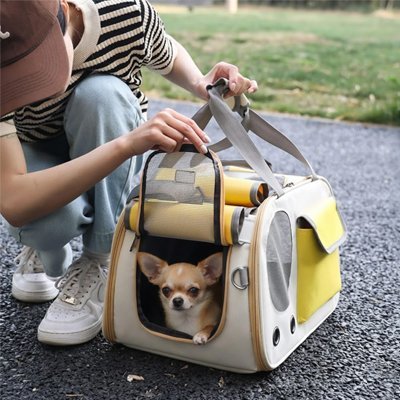 Dog carrier bag | Breathable Travel - Chiens Royaux
