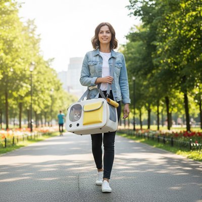 Dog carrier bag | Breathable Travel - Chiens Royaux