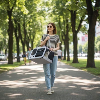 Dog carrier bag | Breathable Travel - Chiens Royaux