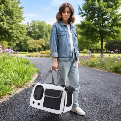 Dog carrier bag | Breathable Travel - Chiens Royaux