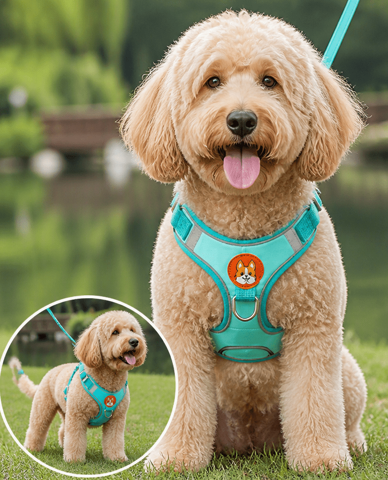 Dog Harness and Leash - Chiens Royaux