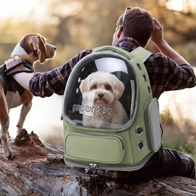 Dog transport bag | Hands - free - Chiens Royaux