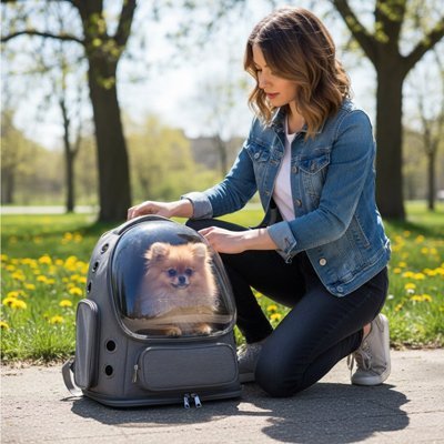 Dog transport bag | Hands - free - Chiens Royaux