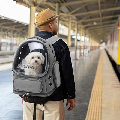 Dog transport bag | Hands - free - Chiens Royaux