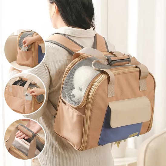 Dog transport bag | Hands - Free Comfort - Chiens Royaux