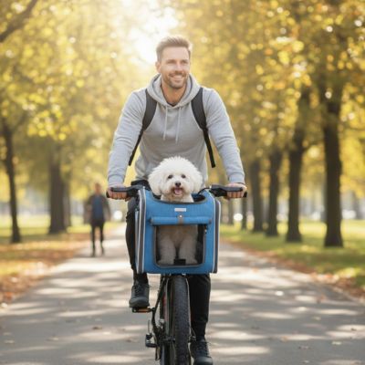 Expandable Dog Bike Basket - Chiens Royaux